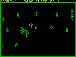 Exterminator (ZX Spectrum) screenshot: Level three.