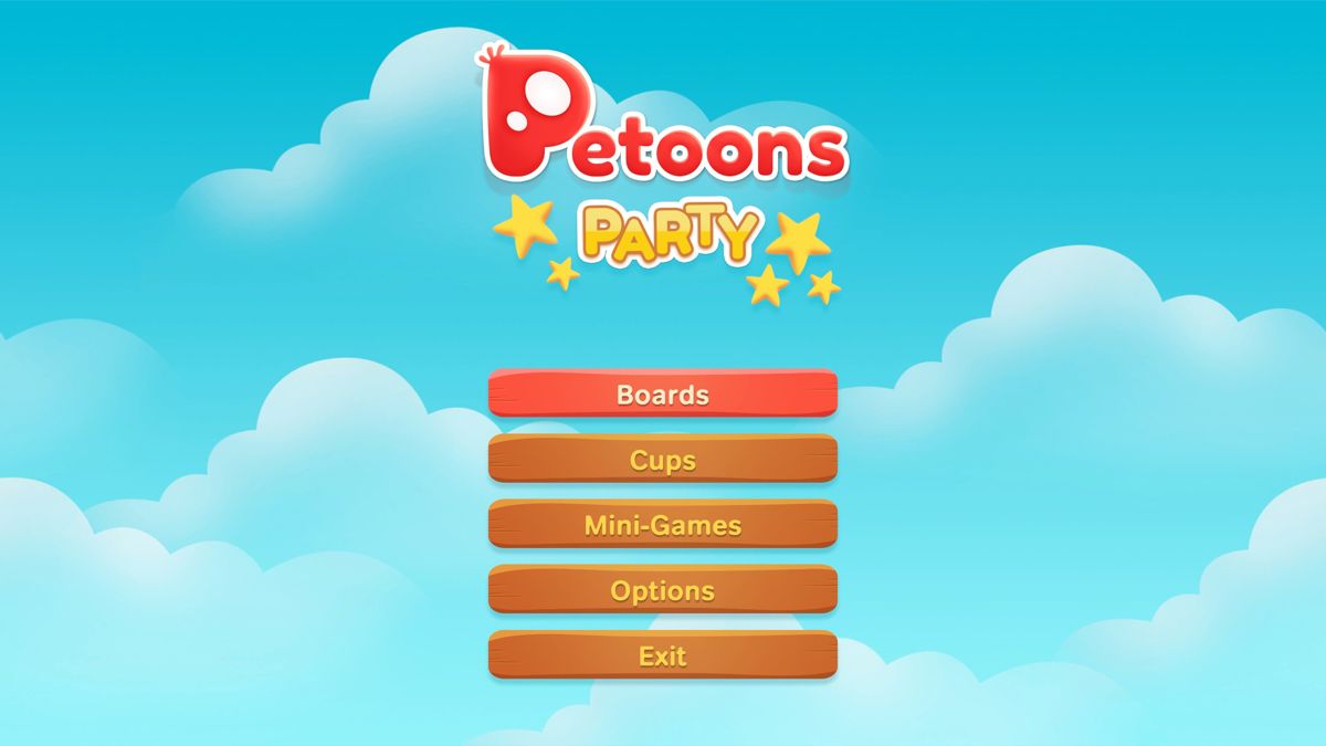 Petoons Party (Windows) screenshot: Main menu