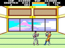 Black Belt (SEGA Master System) screenshot: Oni hurt