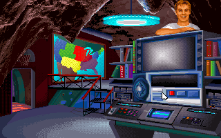 Time Riders in American History (DOS) screenshot: Next, to Josh's room...