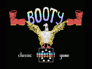 Booty (MSX) screenshot: Title screen