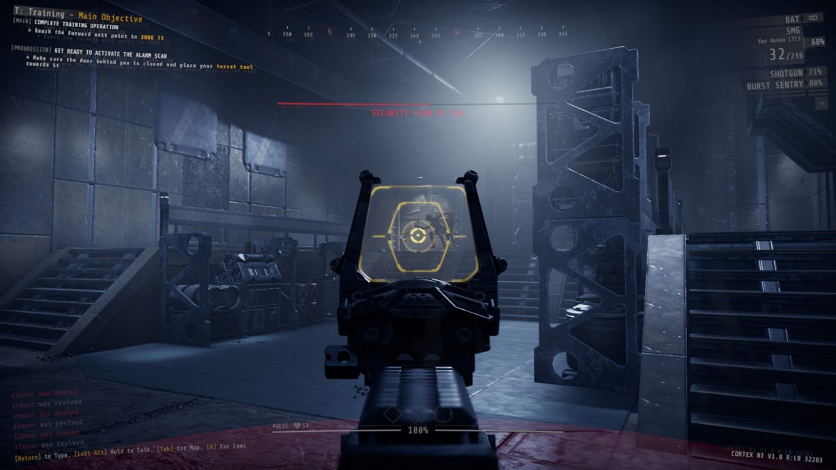GTFO (Windows) screenshot: Targetting some enemies.