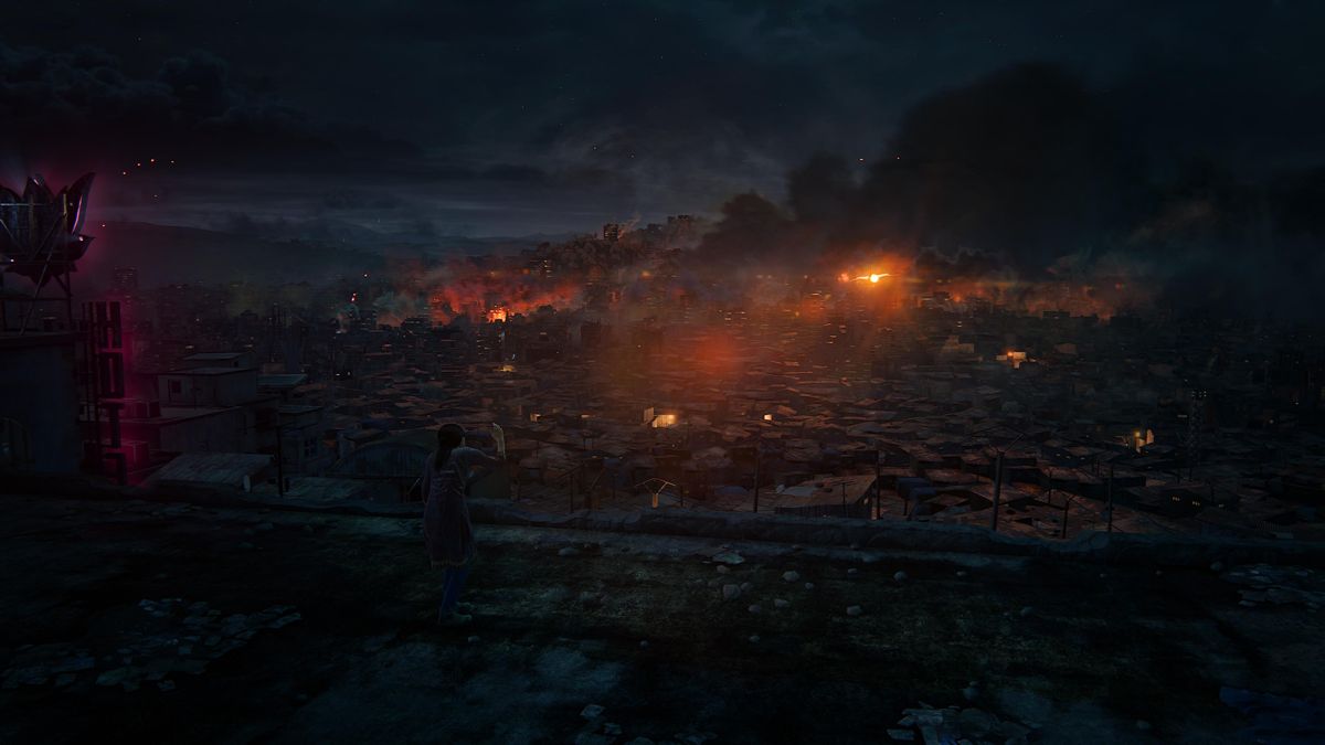 Uncharted: Digital Bundle (PlayStation 5) screenshot: The Lost Legacy: Air strike in progress