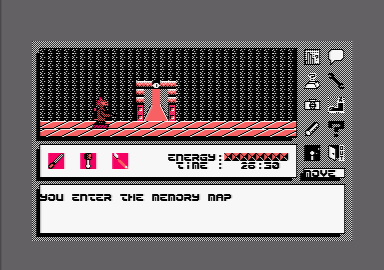 Icon Jon (Amstrad CPC) screenshot: Entering the memory map.