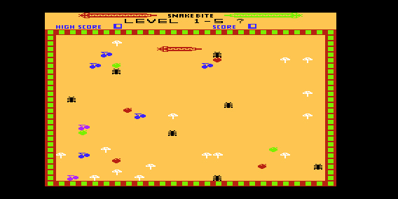 Snake Bite (VIC-20) screenshot: Choose Level