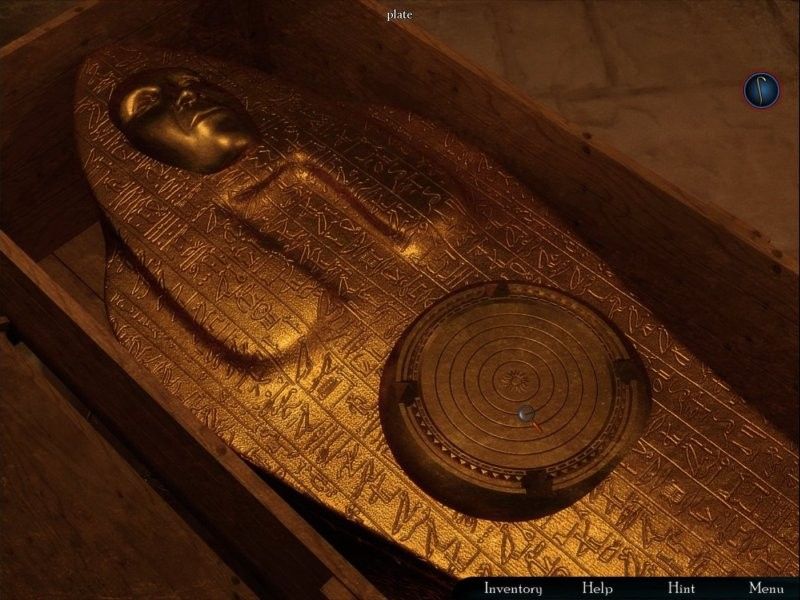 Hotel (Windows) screenshot: Opening the sarcophagus