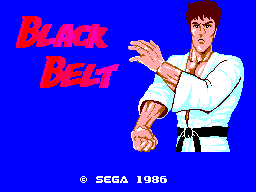 Black Belt (SEGA Master System) screenshot: Title