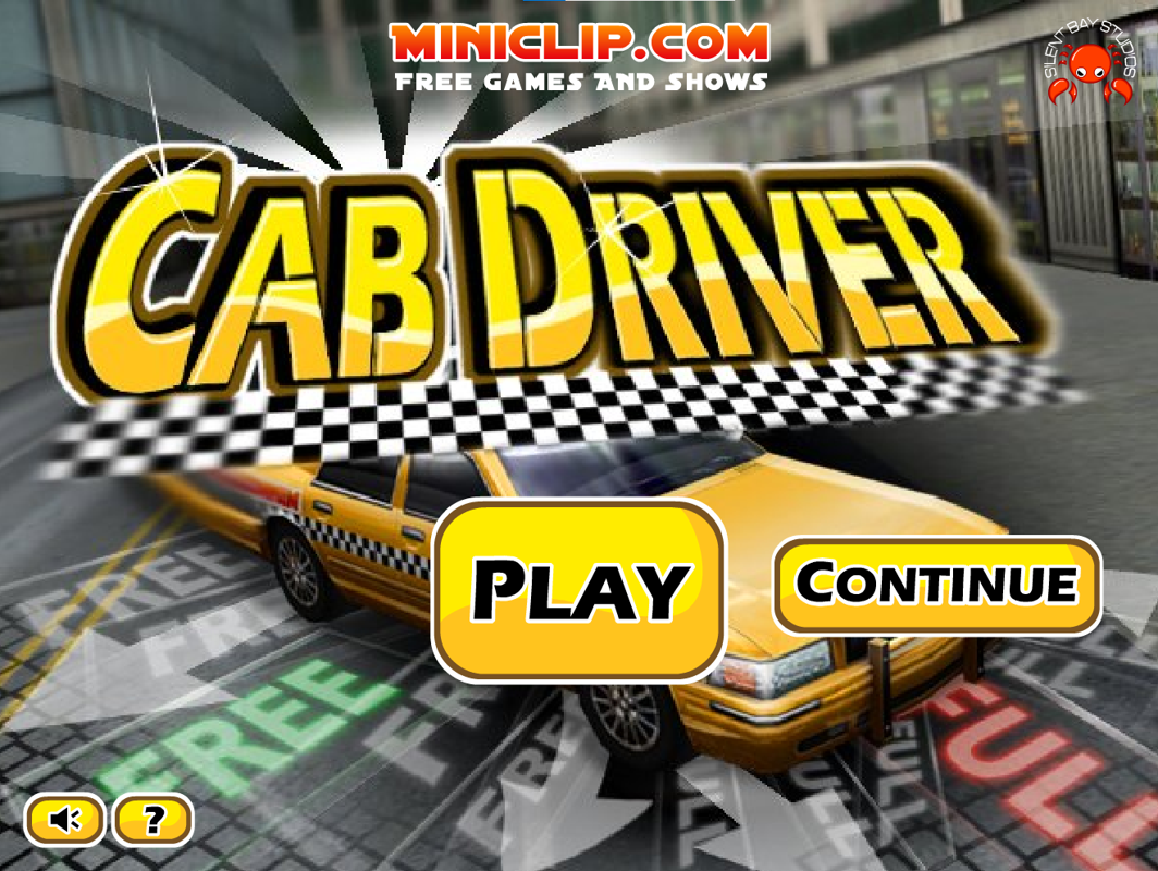 Cab Driver (Browser) screenshot: Menu