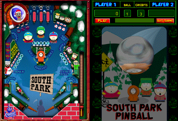 Screenshot of South Park Pinball (Browser, 2000) - MobyGames