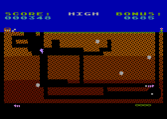 Anteater (Atari 8-bit) screenshot: Carry food