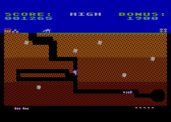 Anteater (Atari 8-bit) screenshot: Two enemies