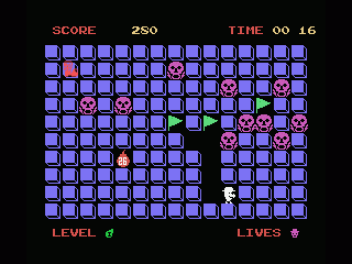 Booty (MSX) screenshot: Disarm the bombs within 30 seconds