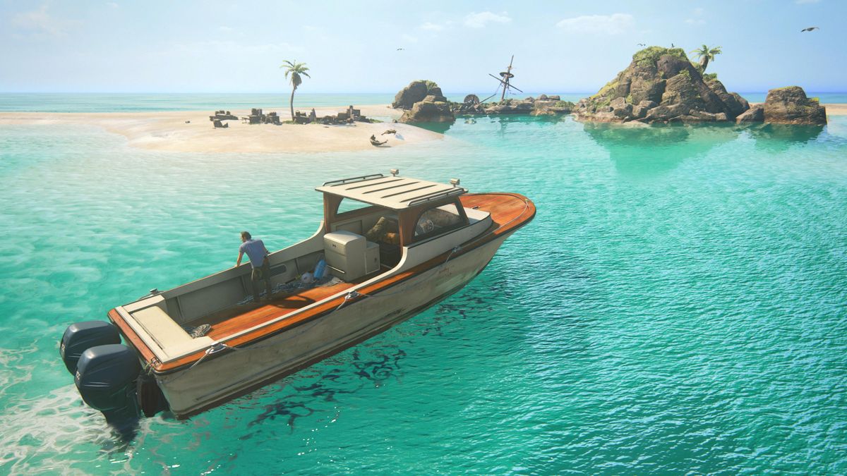 Uncharted: Digital Bundle (PlayStation 5) screenshot: Uncharted 4: Exploring the islands
