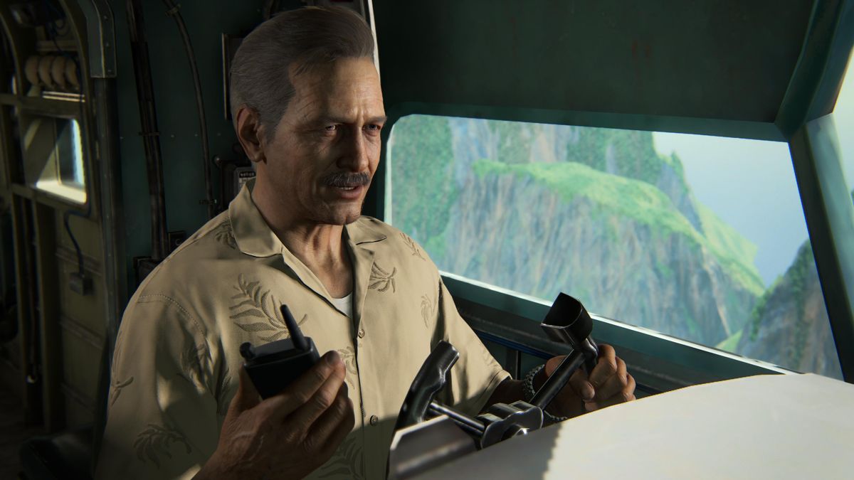 Uncharted: Digital Bundle (PlayStation 5) screenshot: Uncharted 4: Nate can always count on Sully, even when he messes things up