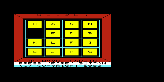 Screenshot of Slider (VIC-20, 1983) - MobyGames