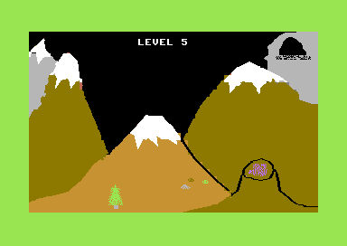 Pegasus Odyssey (Commodore 64) screenshot: The Mountains to Defend