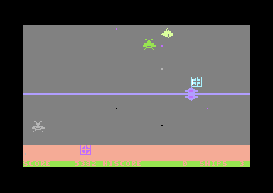 Firing Line (Commodore 64) screenshot: I Take a Hit