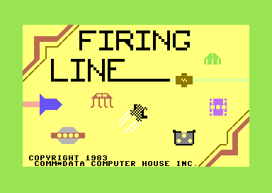 Firing Line (Commodore 64) screenshot: Title Screen