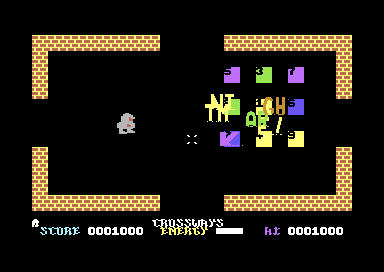 Knightmare! (Commodore 64) screenshot: Attacked by Knightmare