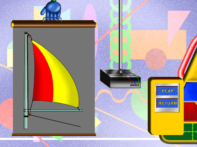 Adventures with Oslo: Tools and Gadgets (Windows 3.x) screenshot: Clicking on the pictures lead to additional items