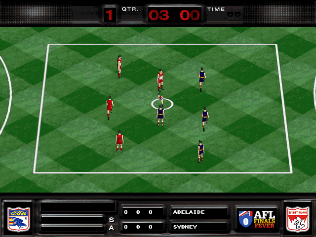 AFL Finals Fever (Windows 3.x) screenshot: The match begins