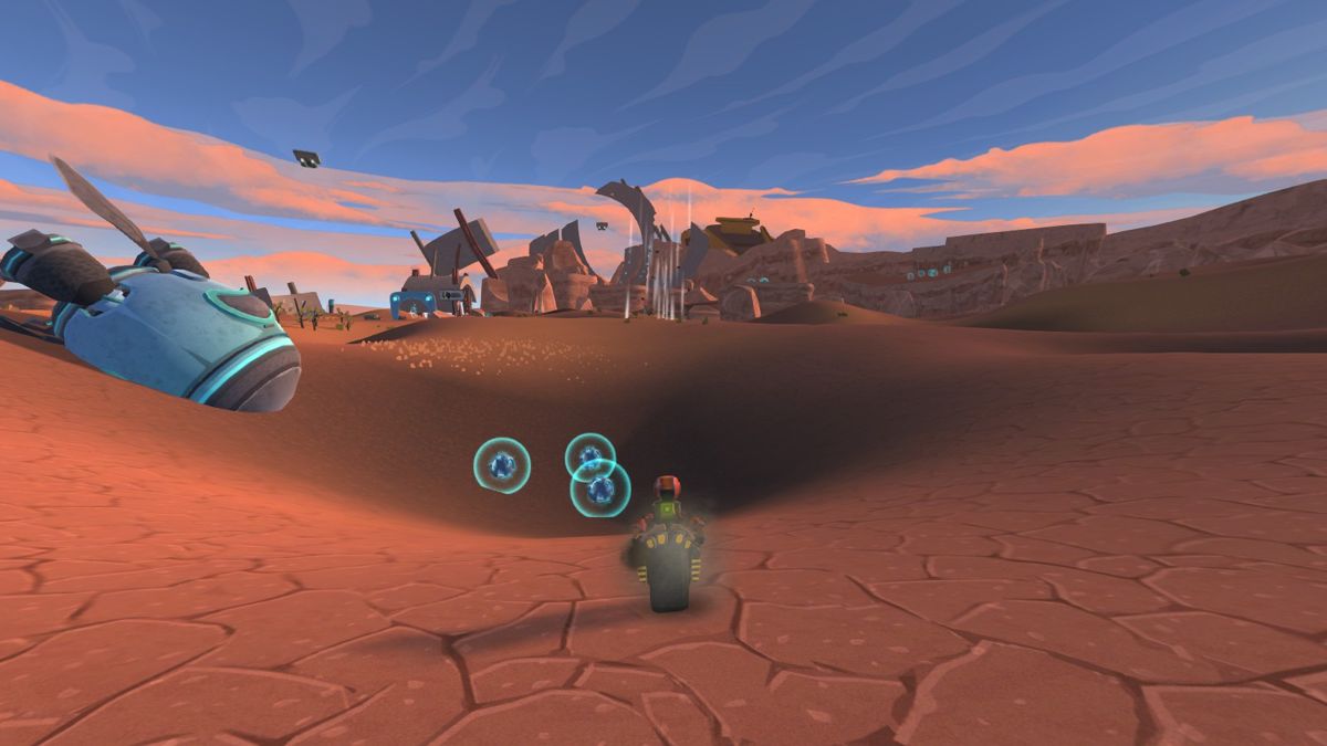 Defunct (Windows) screenshot: The desert has warmer colors than the previous location