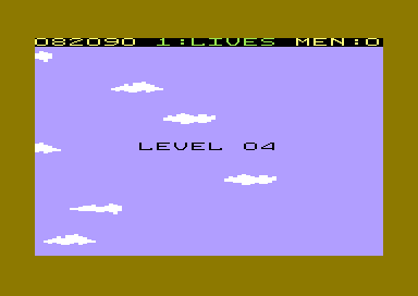 Cloud Strike (Commodore 64) screenshot: Next Level