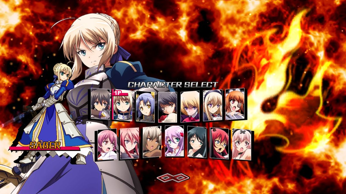 Nitroplus Blasterz: Heroines Infinite Duel (Windows) screenshot: Character select