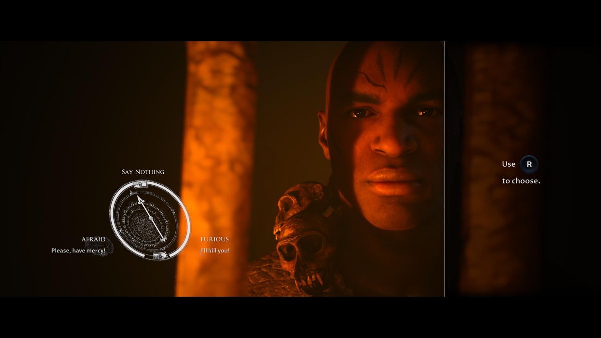 The Dark Pictures: House of Ashes - Curator's Cut (PlayStation 5) screenshot: Playing as Balathu in the intro