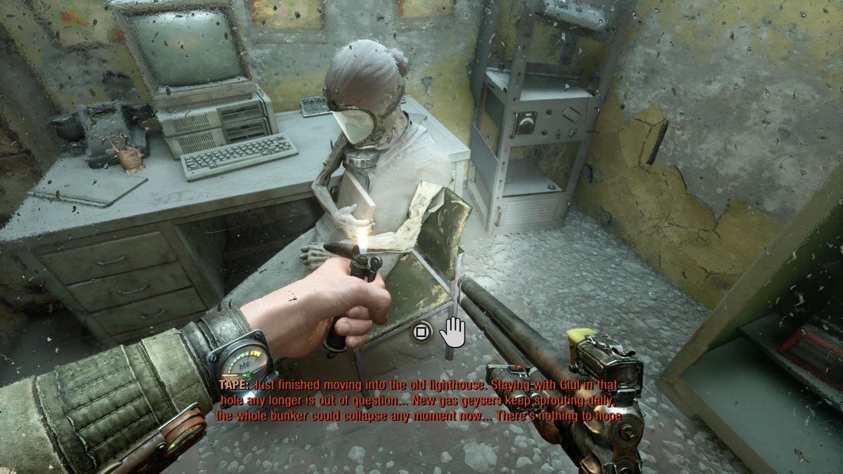 Metro: Exodus (PlayStation 5) screenshot: Gathering clues