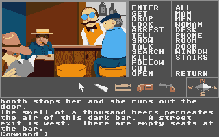 Borrowed Time (Atari ST) screenshot: Some interesting characters here