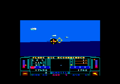 Snow Strike (Amstrad CPC) screenshot: Direct hit!