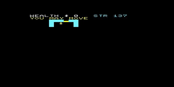 Caves of Annod (VIC-20) screenshot: Exploring the Cave