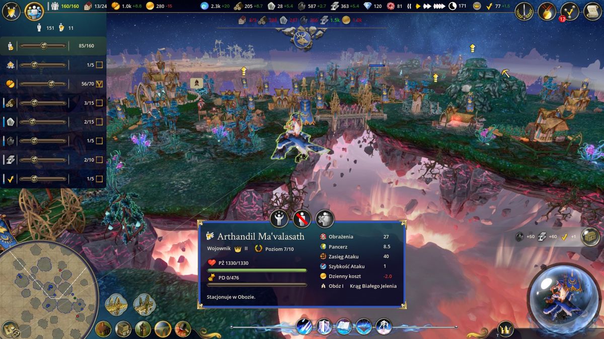 Driftland: The Magic Revival (Windows) screenshot: Fighter on griffon