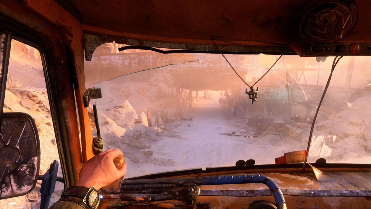 Metro: Exodus (PlayStation 5) screenshot: Using the truck to navigate greater distances faster
