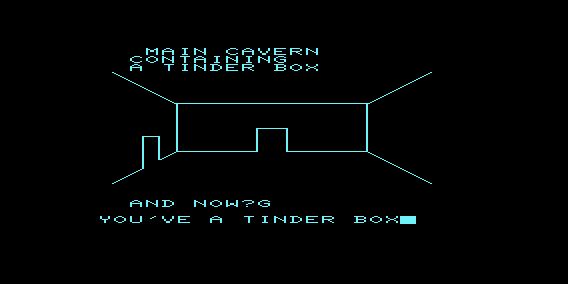 Dark Dungeons (VIC-20) screenshot: Lit the Corridor