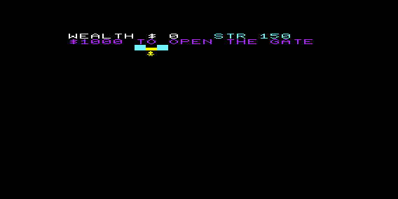 Caves of Annod (VIC-20) screenshot: Locked Out