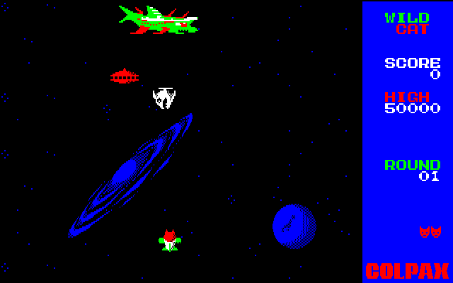 Wild Cat (PC-88) screenshot: Round 1