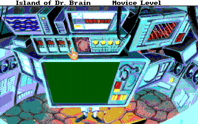 The Island of Dr. Brain (DOS) screenshot: Gameplay (EGA)