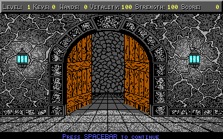 Freakin' Funky Fuzzballs (DOS) screenshot: Game Start (EGA)
