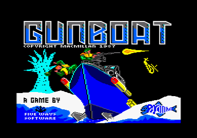 Gunboat (Amstrad CPC) screenshot: Loading screen.