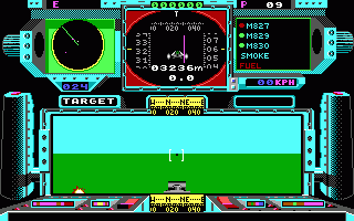 Heavy Metal (DOS) screenshot: In Tank (EGA)