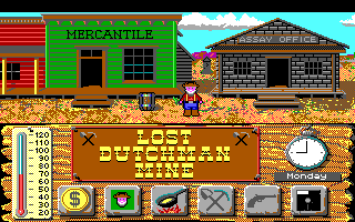 Lost Dutchman Mine (DOS) screenshot: Adventure (EGA)