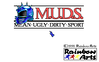 M.U.D.S.: Mean Ugly Dirty Sport (DOS) screenshot: Title Screen (EGA)
