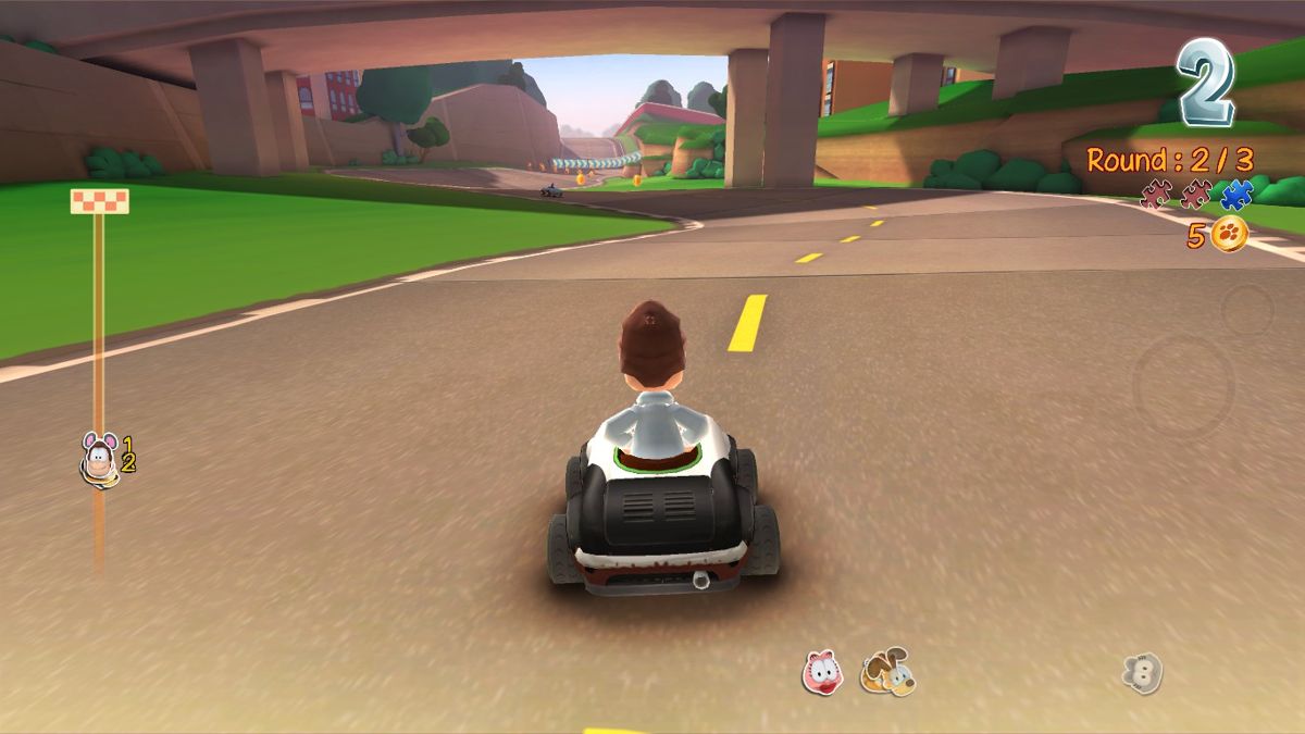 Garfield Kart (Windows) screenshot: another birdge