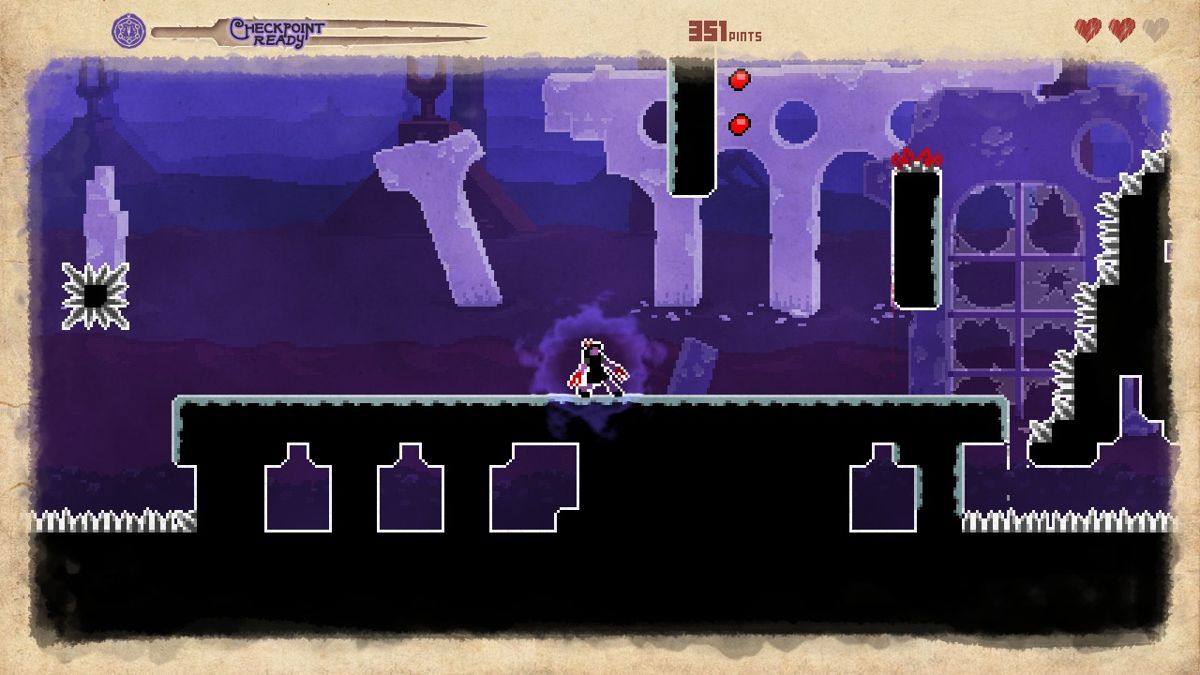They Bleed Pixels (Windows) screenshot: some floors and walls are quite slippery