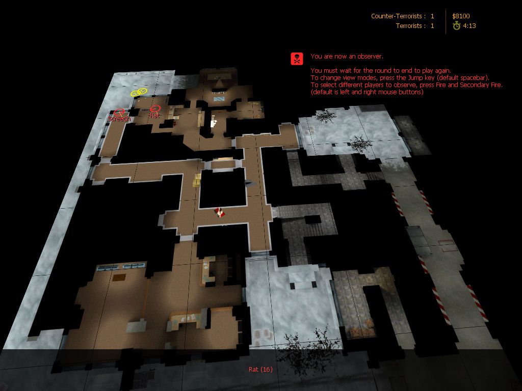 Counter-Strike: Condition Zero (Windows) screenshot: The overhead map