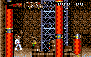 International Ninja Rabbits (DOS) screenshot: The Sewers (VGA)