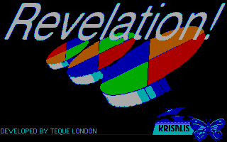 Revelation (DOS) screenshot: Title Screen (EGA)