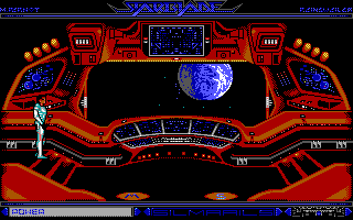 StarBlade (DOS) screenshot: Game (EGA)